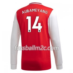 Fußballtrikots Arsenal Pierre-Emerick Aubameyang 14 Heim Trikotsatz 2019-2020 Langarm